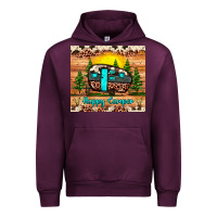Mauve Wine happy camper Urban Hoodie - JahusDesignShop
