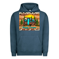Pigment Midnight Navy happy camper Urban Hoodie - JahusDesignShop