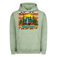 Pigment Oil Green happy camper Urban Hoodie - JahusDesignShop