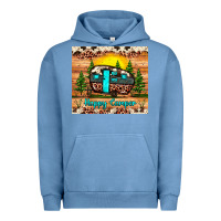Pigment Pebble Blue happy camper Urban Hoodie - JahusDesignShop