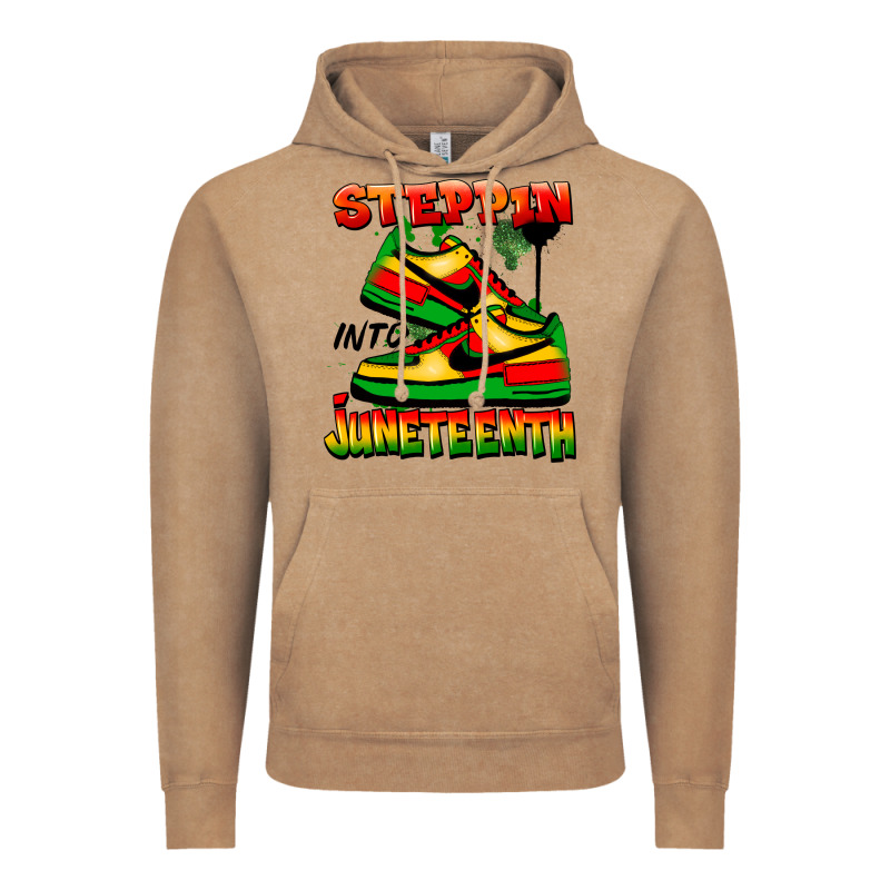 Steppin' Into Juneteenth Vintage Hoodie by FaDigitalArtStudio | Teevron