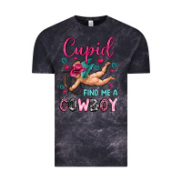 Cloud Black cupid find me a cowboy Vintage Tee - OliviaCreatesArt