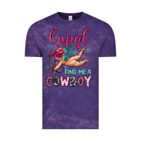 Cloud Purple cupid find me a cowboy Vintage Tee - OliviaCreatesArt