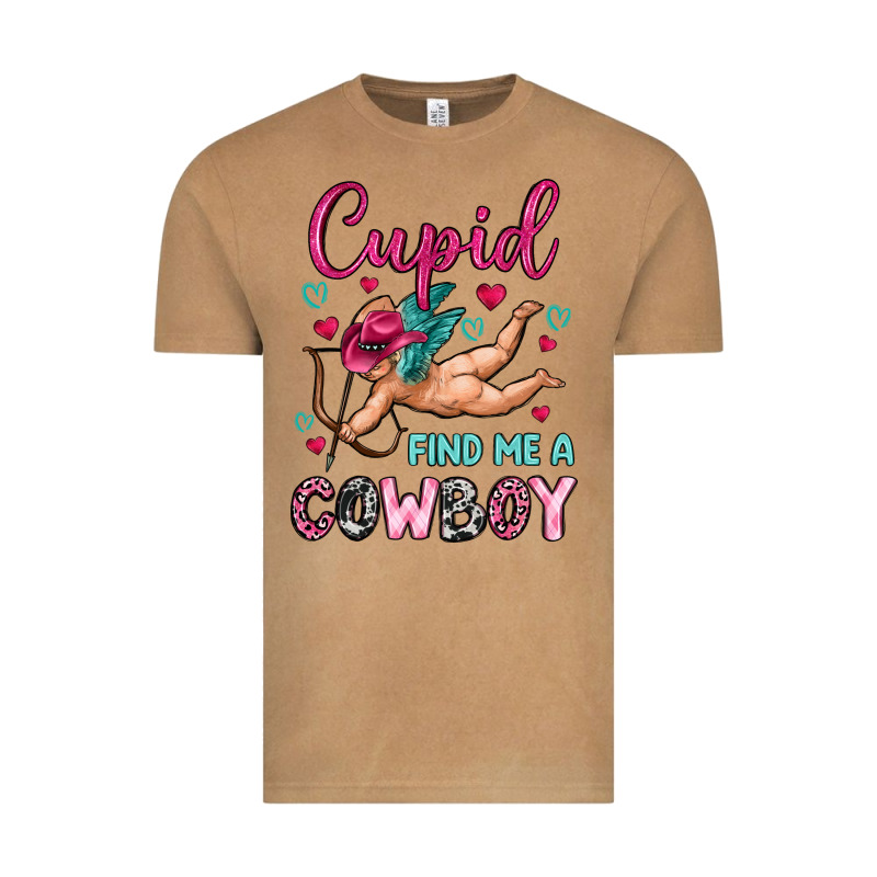 Cupid Find Me A Cowboy Vintage Tee by OliviaCreatesArt | Teevron