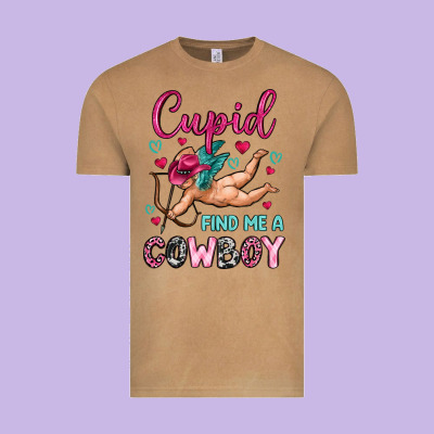 Cupid Find Me A Cowboy Vintage Tee Designed By Oliviacreatesart