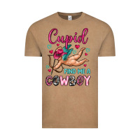 Vintage Coffee cupid find me a cowboy Vintage Tee - OliviaCreatesArt