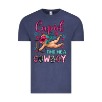 Vintage Denim cupid find me a cowboy Vintage Tee - OliviaCreatesArt