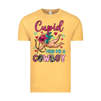 Vintage Mustard cupid find me a cowboy Vintage Tee - OliviaCreatesArt