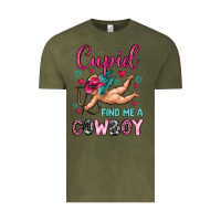 Vintage Olive cupid find me a cowboy Vintage Tee - OliviaCreatesArt