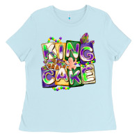 Baby Blue king cake mardi gras Ladies Tee - CowGirlArtShop