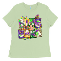 Matcha king cake mardi gras Ladies Tee - CowGirlArtShop