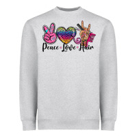 Peace Love Hair Heavyweight Sweatshirt | Teevron