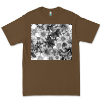 Cacao black and white floral Premium Tee - TumblerDesignByShophia