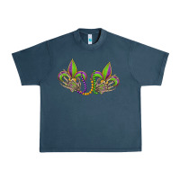 Midnight Navy skeleton hands mardi gras Urban Heavy Tee - OliviaCreatesArt
