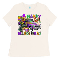 Bone happy mardi gras truck Ladies Tee - CowGirlArtShop