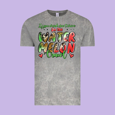 Watermelon Crawl Vintage Tee Designed By Jasminsmagicworld