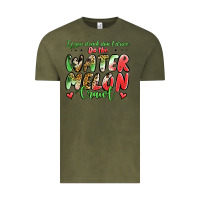 Vintage Olive Watermelon Crawl Vintage Tee - Jasminsmagicworld