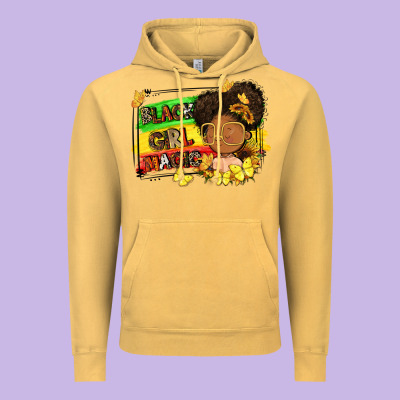 Black Girl Magic Vintage Hoodie Designed By Fadigitalartstudio