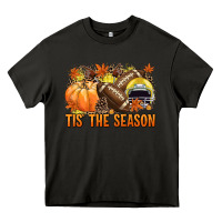 Asphalt Tis' the season Football yellow helmet Heavy Core Tee - NancyCooperArtShop