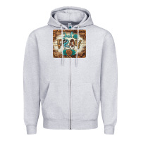 Heather Grey just pray mousepad Zipper Hoodie - BarkalooDesign