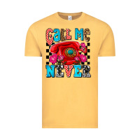 Vintage Mustard call me never olivia Vintage Tee - OliviaCreatesArt