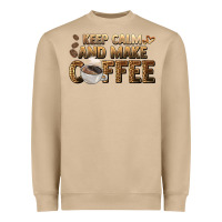 Mushroom keep calm and make coffee Heavyweight Sweatshirt - BarkalooDesign