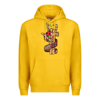 Lemon merry christmas skeleton hand Premium Hoodie - CowhideDigitalArt