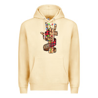 Pina Colada merry christmas skeleton hand Premium Hoodie - CowhideDigitalArt