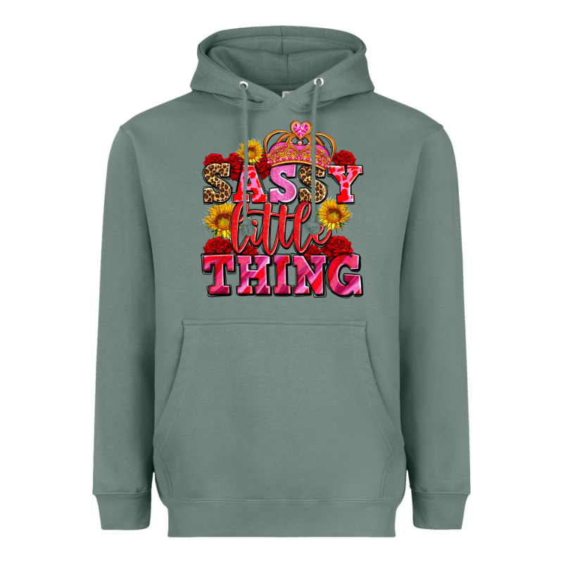 Sassy Little Thing With Crown Heavyweight Hoodie by AdoDesignShop | Teevron