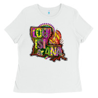 Louisiana Map Ladies Tee | Teevron