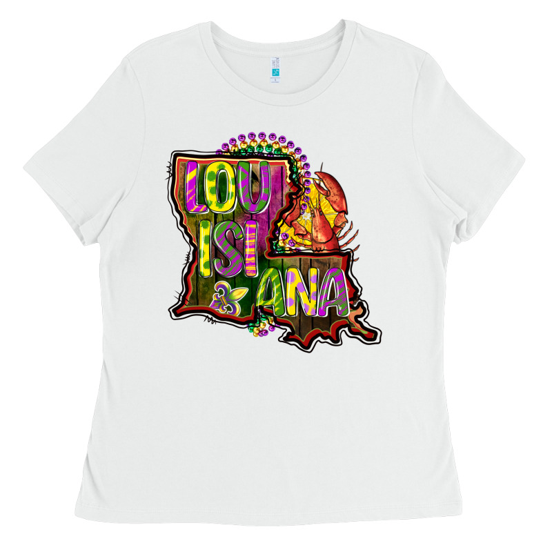 Louisiana Map Ladies Tee by CowGirlArtShop | Teevron