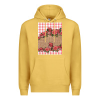 Antique Gold valentines day burlap background Premium Hoodie - Jasminsmagicworld