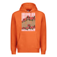 Carrot valentines day burlap background Premium Hoodie - Jasminsmagicworld