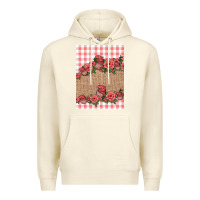 Sandshell valentines day burlap background Premium Hoodie - Jasminsmagicworld