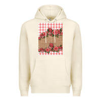 Tofu valentines day burlap background Premium Hoodie - Jasminsmagicworld