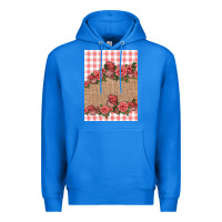 True Royal valentines day burlap background Premium Hoodie - Jasminsmagicworld