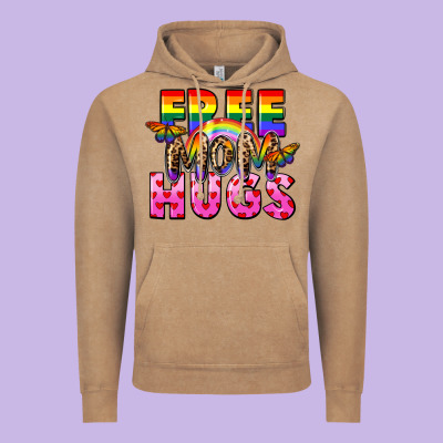 Free Mom Hugs Vintage Hoodie Designed By Fadigitalartstudio