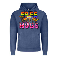 Vintage Denim Free Mom hugs Vintage Hoodie - FaDigitalArtStudio