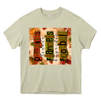Mossy Pumpkins Leaves Flannels Hayrides Football Heavy Core Tee - texasbilliewilder