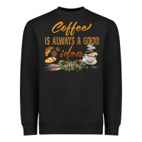 Black coffee is always a good idea Heavyweight Sweatshirt - BarkalooDesign