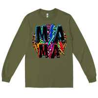 Army Green Mama lightning bolts Mother's Day Long Sleeve Tee - FaDigitalArtStudio