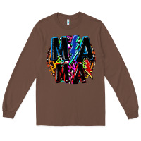 Chestnut Mama lightning bolts Mother's Day Long Sleeve Tee - FaDigitalArtStudio