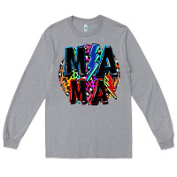 Heather Grey Mama lightning bolts Mother's Day Long Sleeve Tee - FaDigitalArtStudio