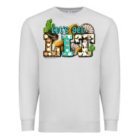 Dove Grey western lets get lit ado Premium Sweatshirt - AdoDesignShop