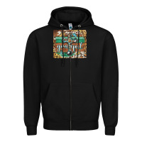 Black grateful cross mousepad Zipper Hoodie - BarkalooDesign