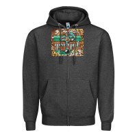 Charcoal Heather grateful cross mousepad Zipper Hoodie - BarkalooDesign