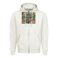 Oatmeal Heather grateful cross mousepad Zipper Hoodie - BarkalooDesign