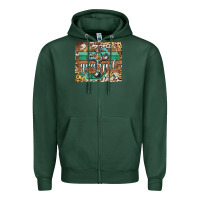 Sports Green grateful cross mousepad Zipper Hoodie - BarkalooDesign