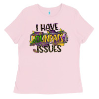 Bubblegum Pink i have boundary issues Ladies Tee - CowGirlArtShop