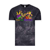 Cloud Black peace love mardi gras olivia Vintage Tee - OliviaCreatesArt